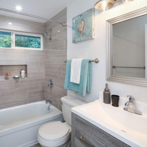 Rénovation complète d’une salle de bain de 6 m² à Nyon - Avenir Rénovations
