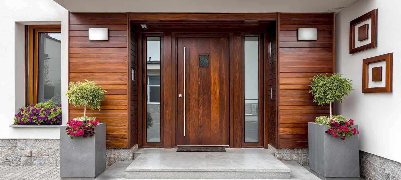 Porte entrée bois